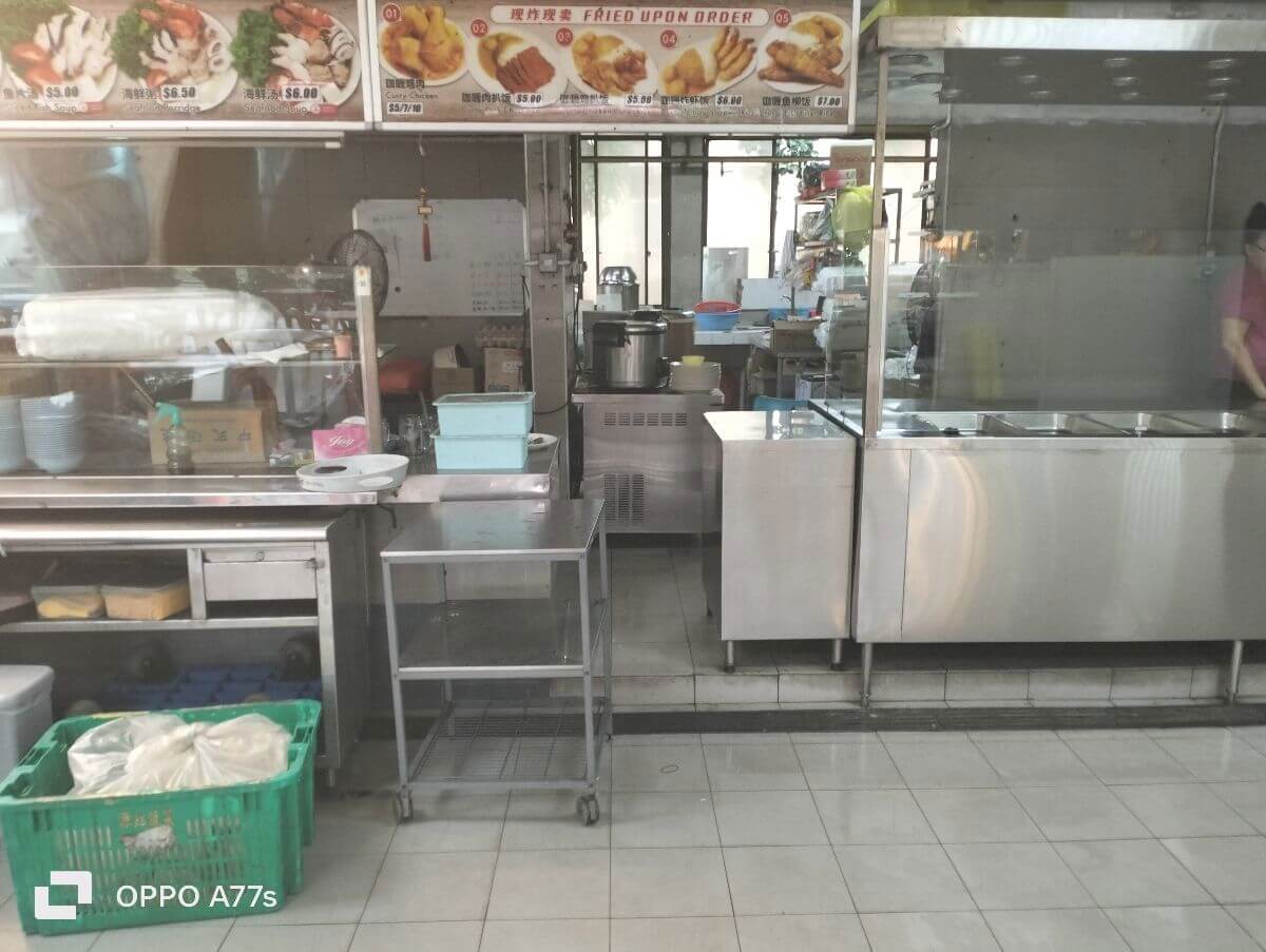 Mixed vegetables rice stall for take over